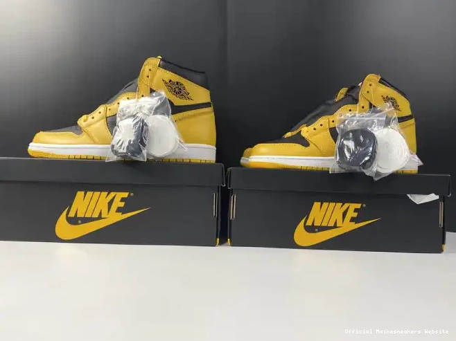 Official Maikesneakers High Jordan Retro 555088-701 Air OG 1 Pollen 0415